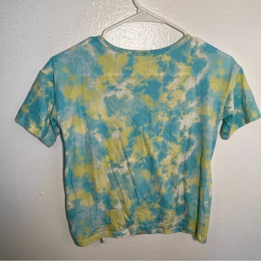 The Children's Place T-Shirt Blue Green Tie Dye